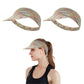2Pcs Elastic Empty Top Sun Visor Sports Beach Caps