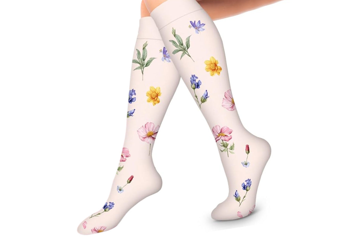 6 Pairs High Stretch Long Socks for Sports Casual Wear for Women - Style 1