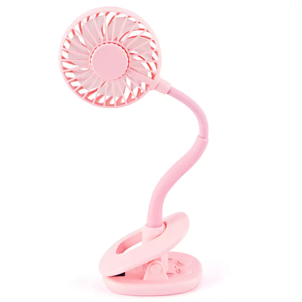 Clip on Mini Fan Portable USB Rechargeable Personal Desk Fan Cooling Fan