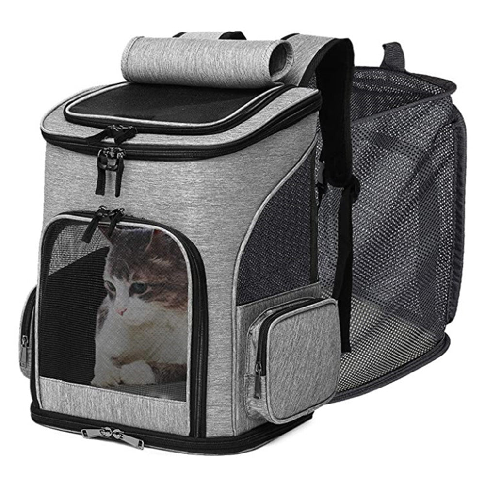 Expandable Large Cat Backpack Carrier for Small Pets