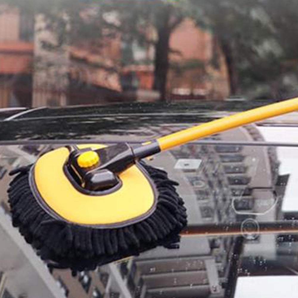 15 Degree Curved Telescopic Car Wash Mop Brush Kit Vehicle Cleaning Mop Tool