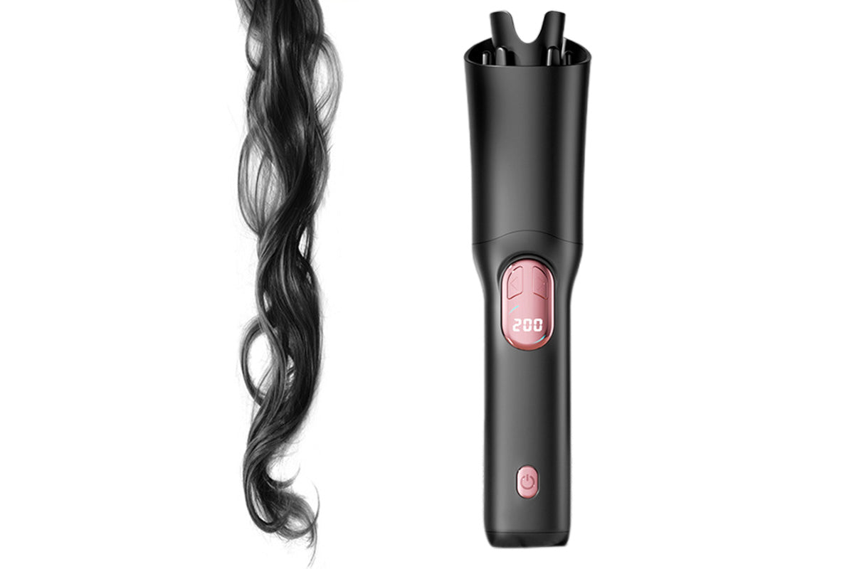 Automatic Curling Iron with 3 Temperatures Curling Iron 2-Way Rotation for Hair Styling