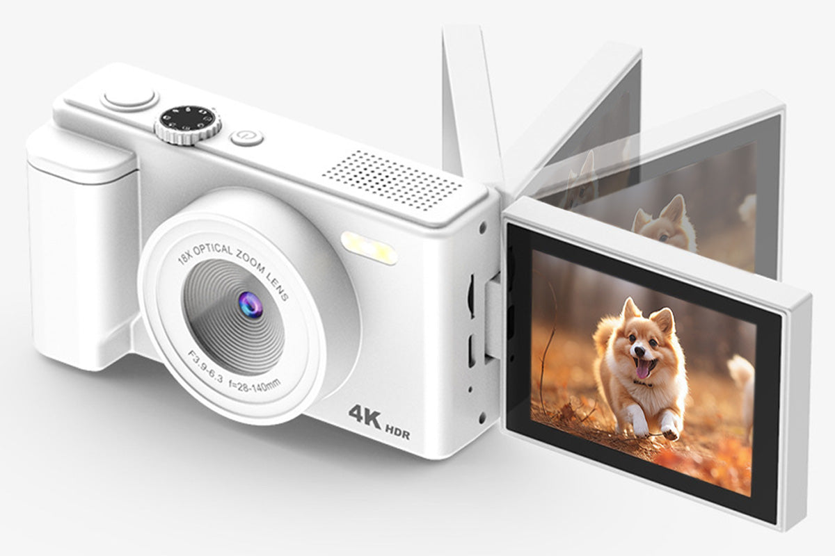4K Digital Camera Flip Screen Autofocus for Vlogging and Photography Beginners