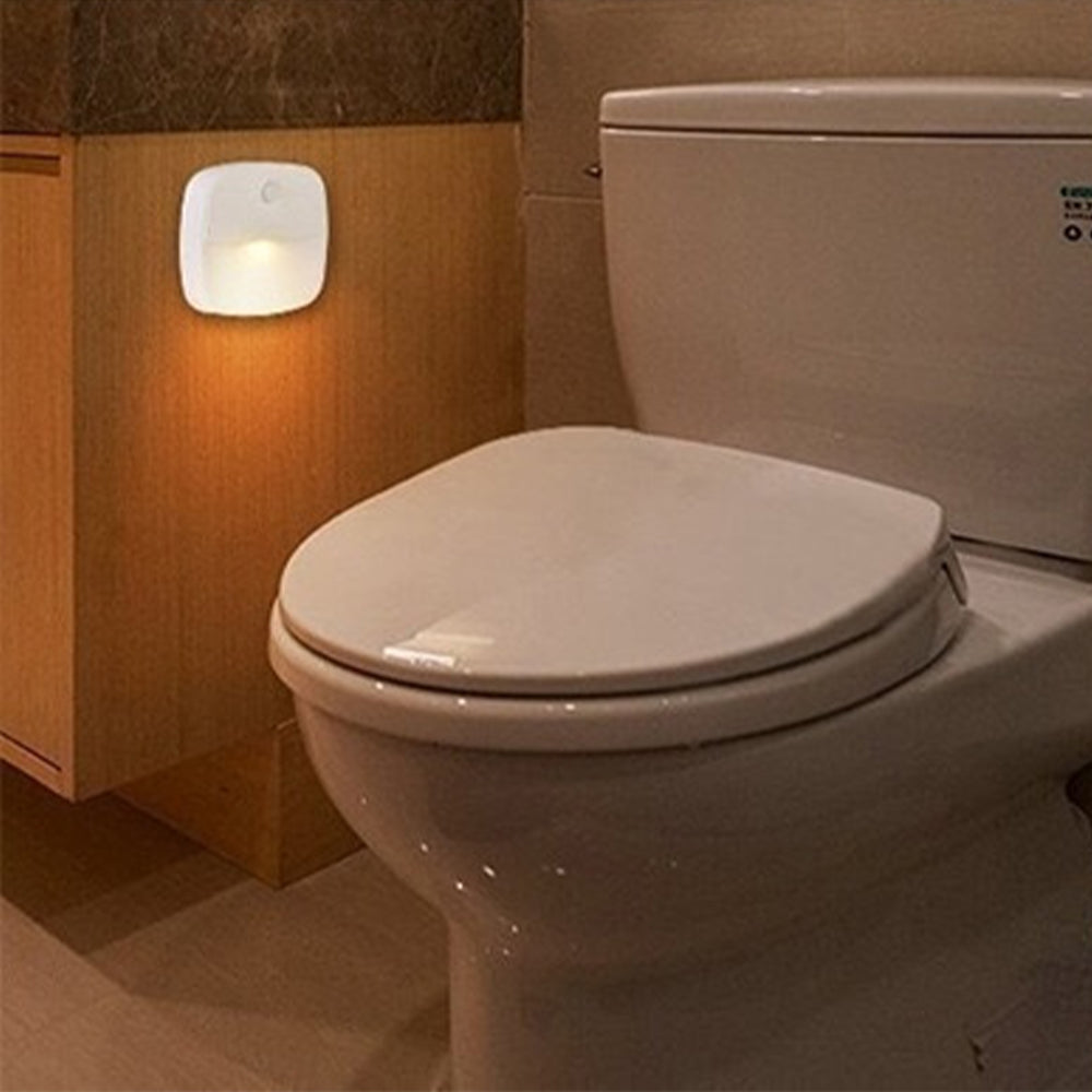 2-Pack Wireless Motion Sensor Night Light Wall Cabinet Closet Stair Lamp