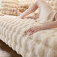 Imitation Rabbit Plush Sofa Cover Soft Faux Fur Throw Furniture Protector
