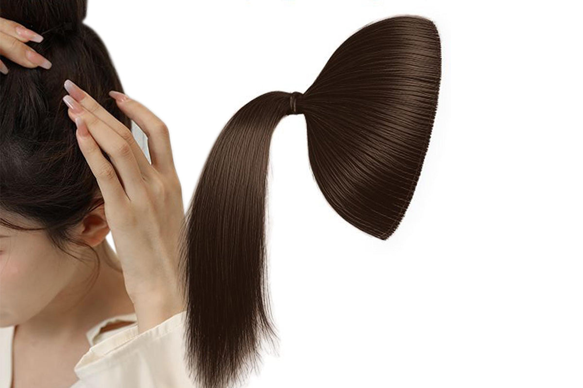 Invisible Hair Volume Pad for High Ponytail Bun Extension Natural Look
