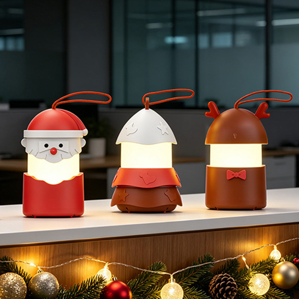 Foldable Rechargeable Christmas Music Night Light with Hanging Strap