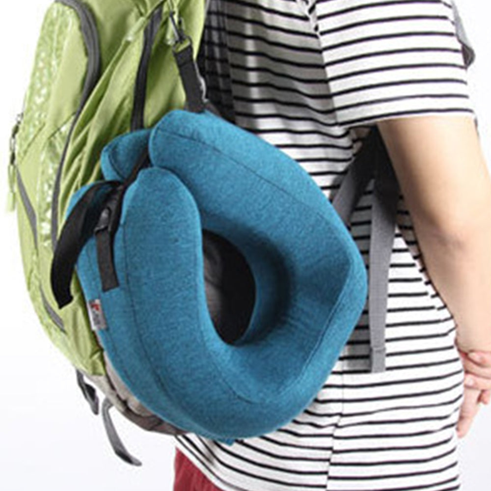 2Pcs U-Shaped Memory Foam Travel Sleeping Neck Support Pillow