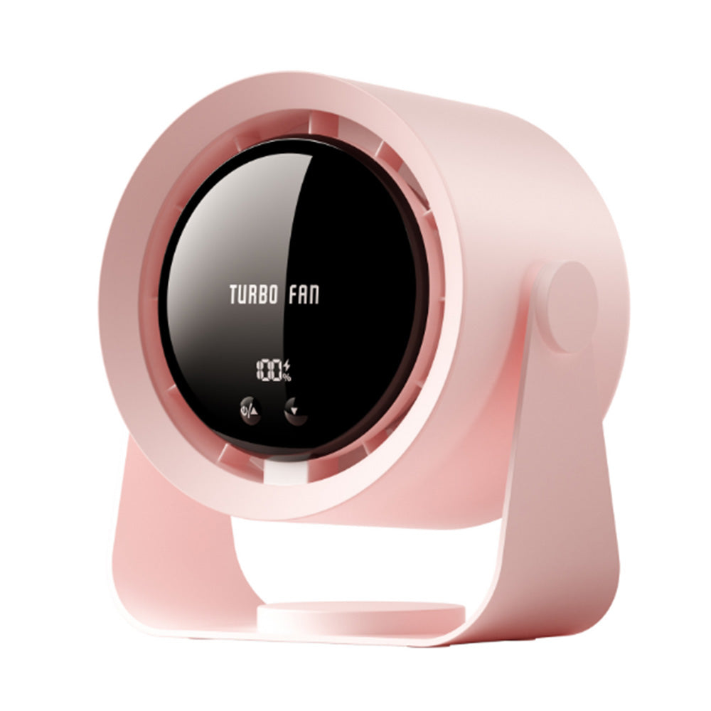 Desk Fan Quiet Digital Display Portable Table Fan Air Circulator Fan