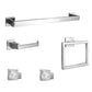 5Pcs Bathroom Towel Bar Set Stainless Steel 40cm Wall Mounted Towel Racks