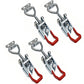 4 PCS Toggle Latch Quick Release Over Centre Latch Zinc Plated Iron for Door Window Cabinet