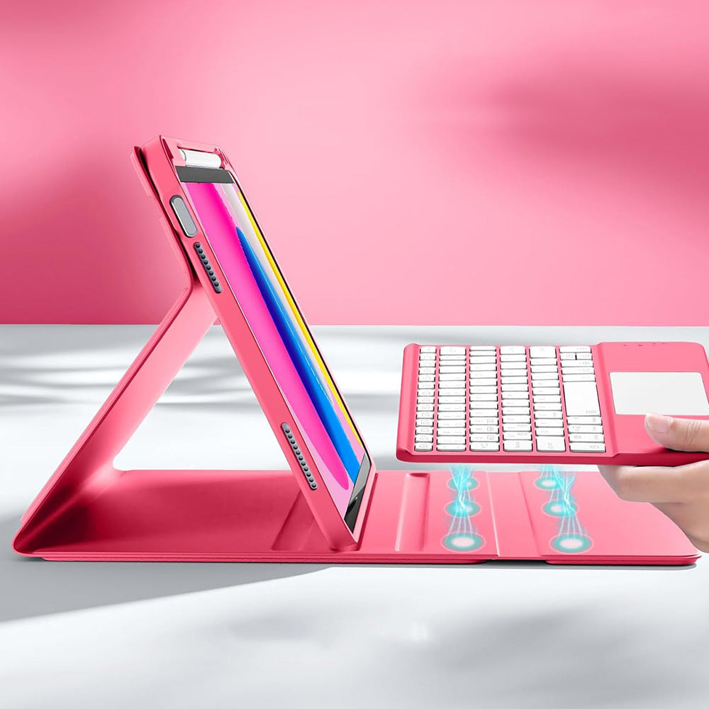 Keyboard Case with Touchpad and 7 Color Backlight for iPad 10th and 11th Gen