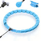 32 Section Weighted Hoola Hoop Adult Smart Hula Thin Waist Fitness Weight with Rollers