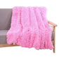 Solid Double-Sided Fuzzy Shaggy Blanket