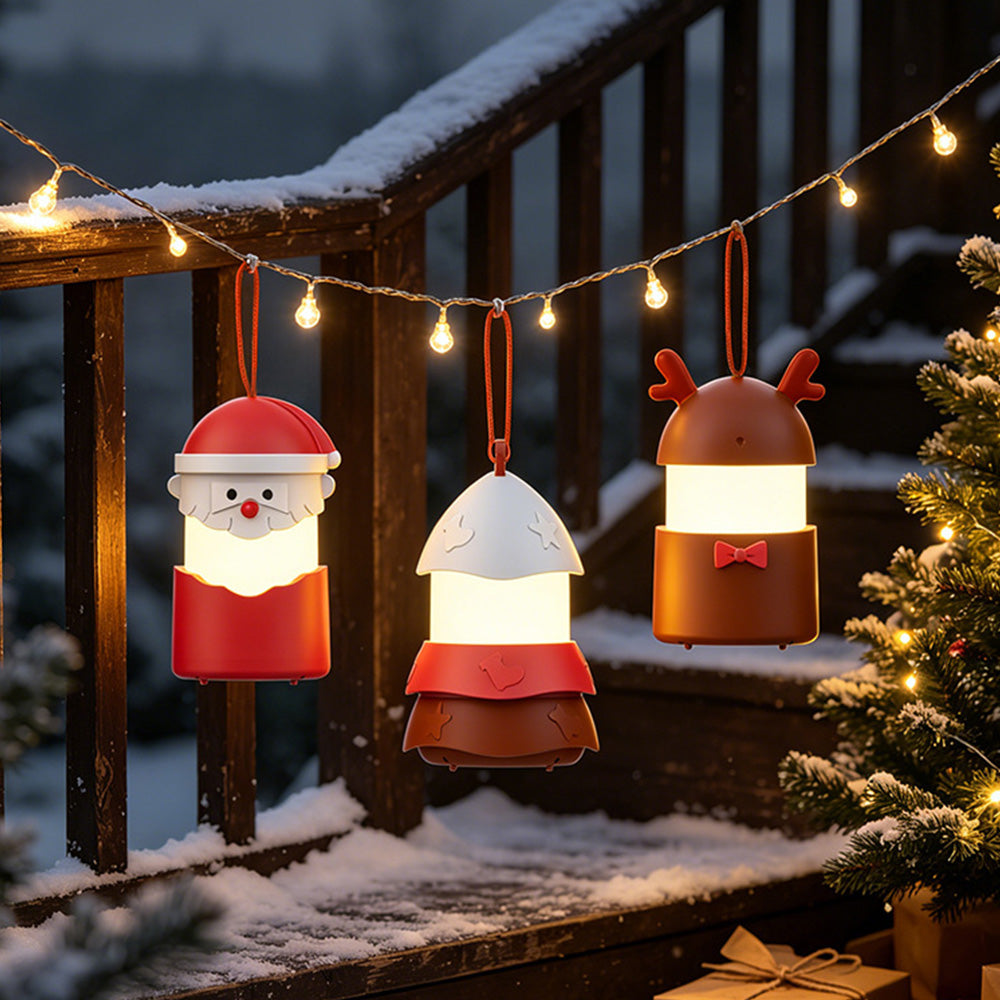 Foldable Rechargeable Christmas Music Night Light with Hanging Strap