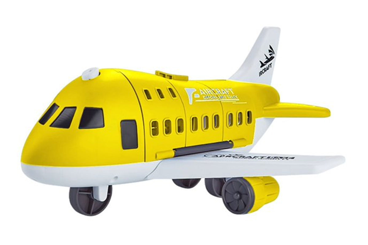 Kids Transformable Airplane Transport Playset Transformable Storage Plane Toy