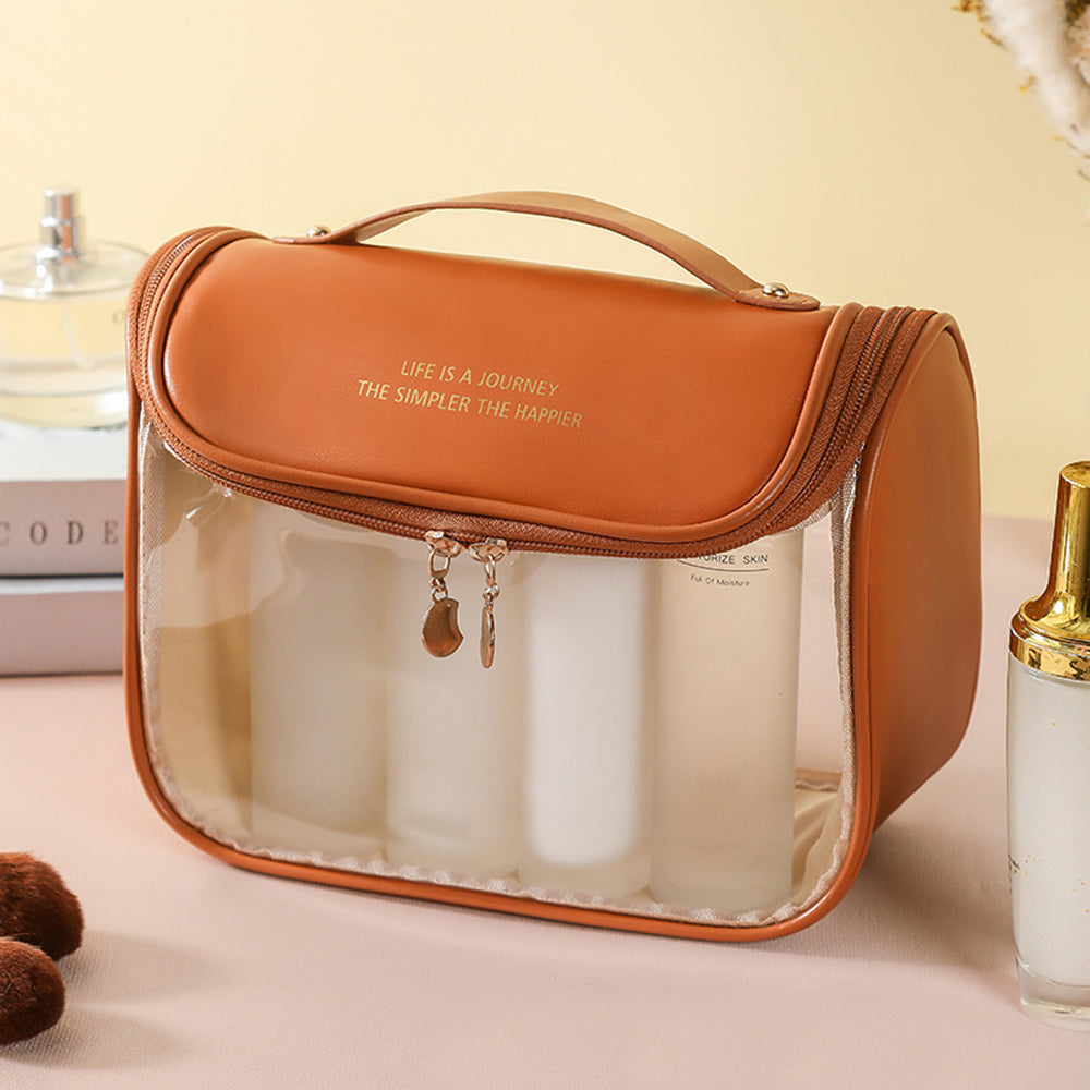 Clear Makeup Bag with Hanging Hook for Travel Organizer for Accessories