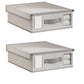 2Pcs 38x32x12CM Non-woven Foldable Bedding Storage Cubes Bag
