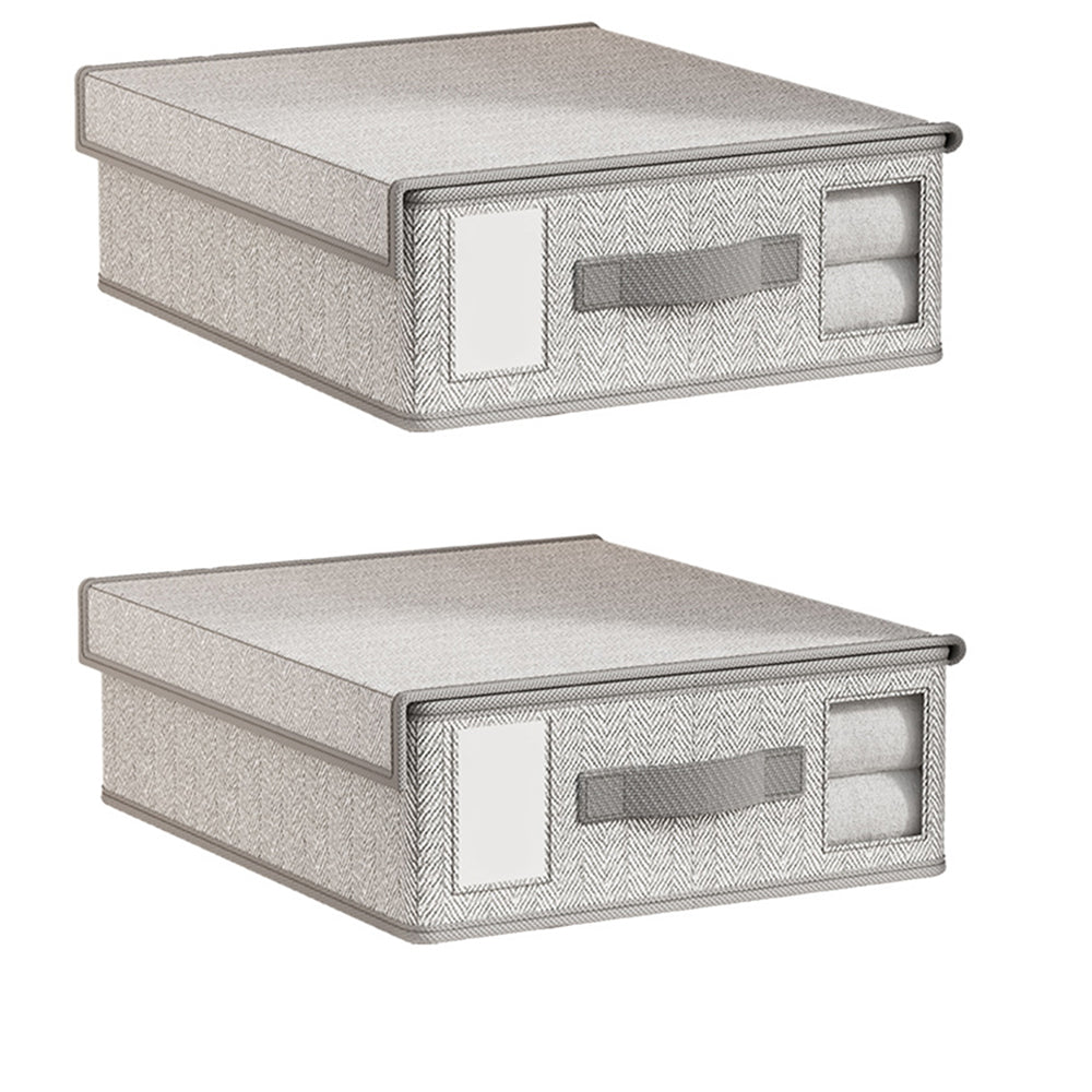 2Pcs 38x32x12CM Non-woven Foldable Bedding Storage Cubes Bag