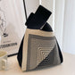 2Pcs Cute Knitted Wrist Bag-Black Line