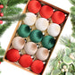 15Pcs Christmas Tree Baubles Xmas Velvet Balls Decor Hanging Home Party Ornament