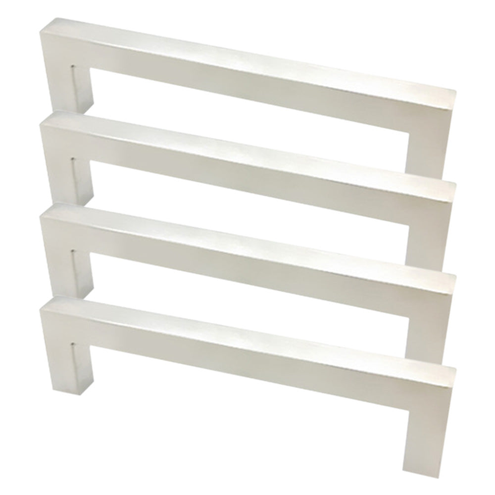 4X 12mm Square Stainless Steel Kitchen Cabinet and Door Handle