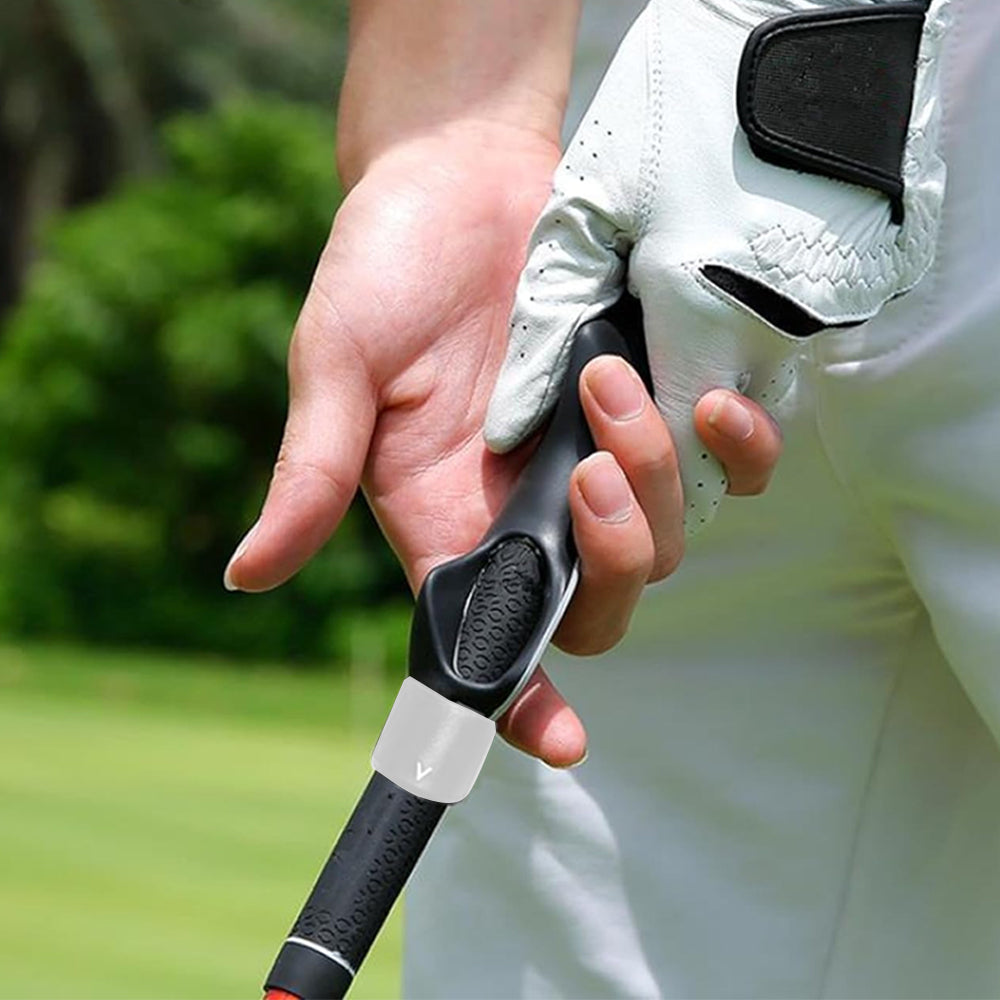 Golf Club Grip Trainer Attachment for Improved Hand Positioning