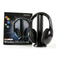 2Pcs 5 in 1 Wireless Headphones Rechargeable PC TV Radio Home Headset with Mic