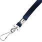 50 Flat Polyester ID Badge Lanyards with 360 Degree Swivel Hooks