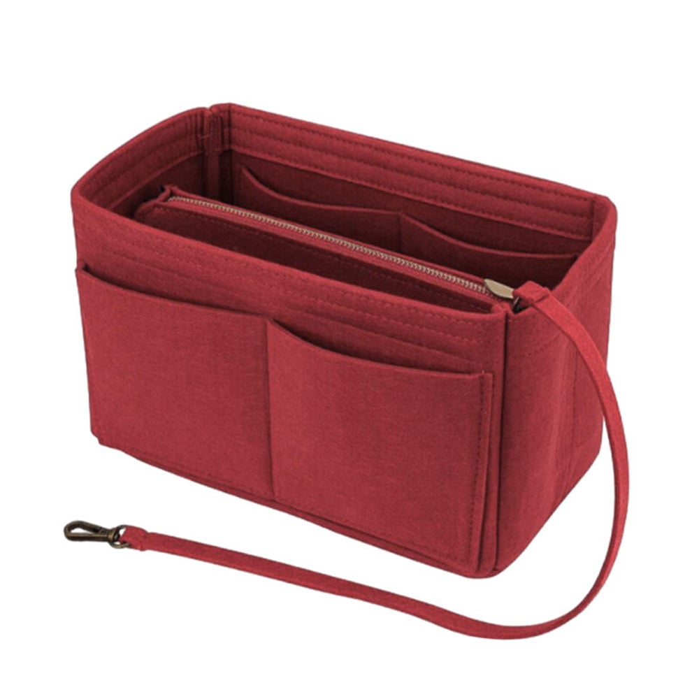 Thick Felt Tote Bag Organizer Insert with Multiple Pockets