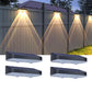4Pcs LED Solar Powered Fence Lights Deck Door Wall Stair Step Outdoor Lamp