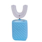 U-Shaped Automatic Electric Toothbrush with Sanitizing Cup-Sky Blue