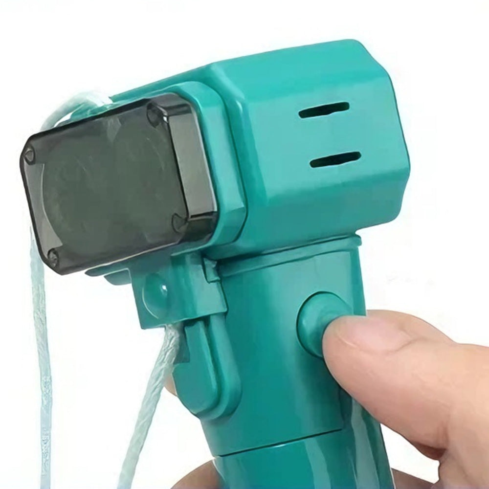 Handheld Double Wheel Rope Launcher Glow In the Dark Lasso Loop Fidget Toy