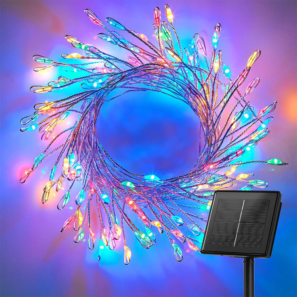 Solar String Lights Outdoor Waterproof Fairy Lights for Patio Balcony-Style 3