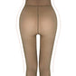 Sheer Tights Plus Size Winter Thermal Pantyhose Bare Legs Illusion Warm-Coffee