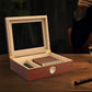 Cigar Humidor for 10 Cigars with Hygrometer and Divider