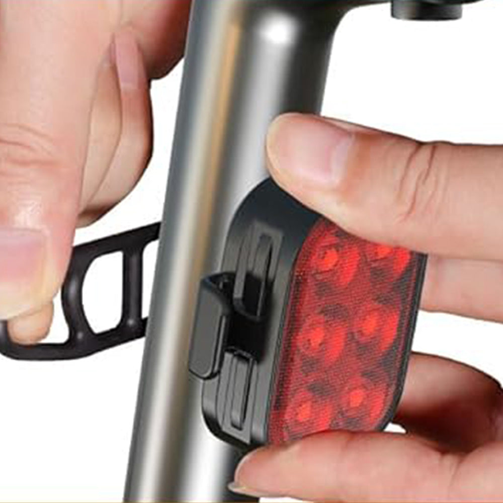 USB Rechargeable Bike Light Set with 4+6 Modes Waterproof Bicycle Lights