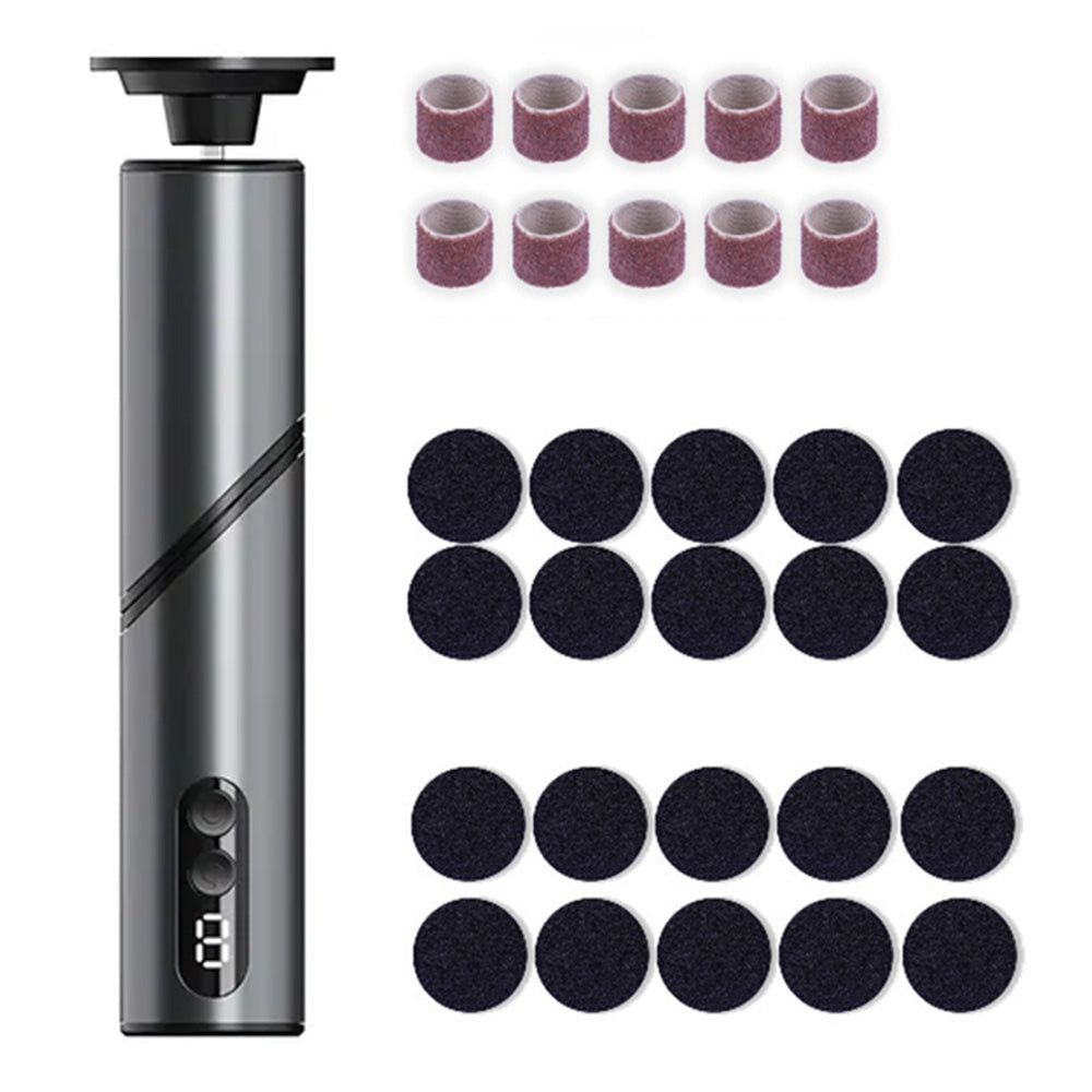 9-Speed Foldable Electric Foot File Dead Skin Removal Tool for Home Use
