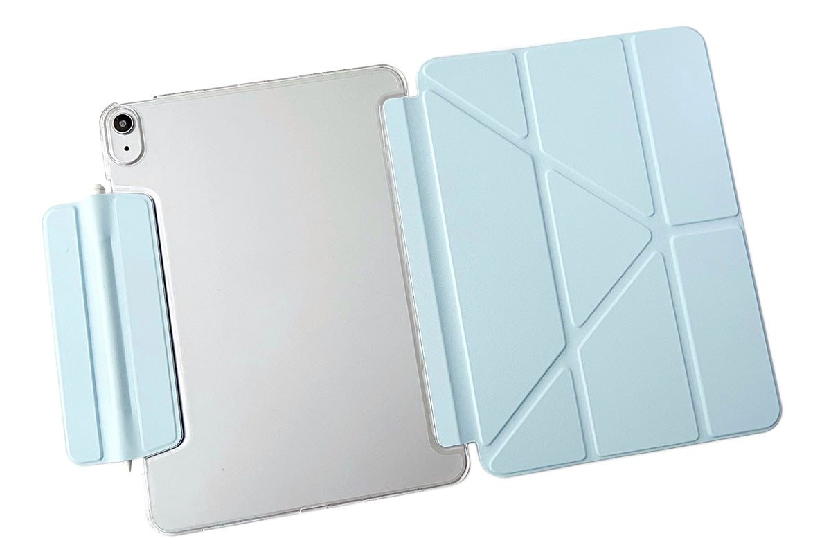 Anti-Bending PC Tablet Case with Multi-Angle Stand Pencil Holder for iPad