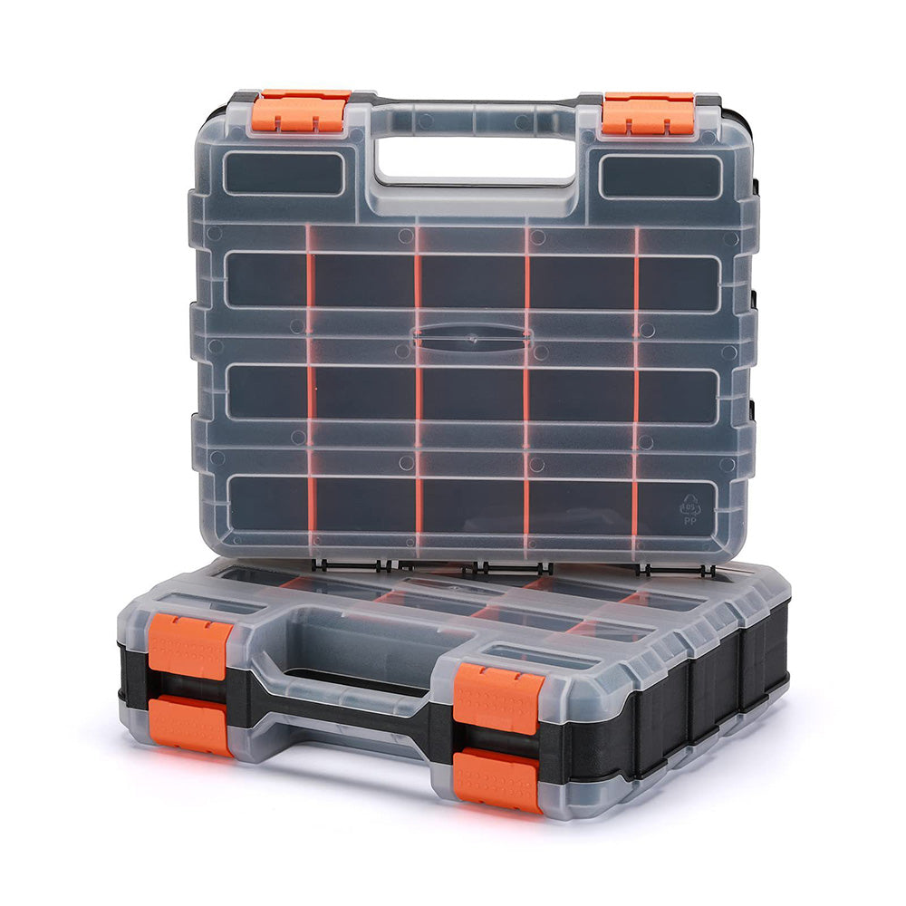 34 Grid Double Sided Tool Organizer Box for Screws Nuts and Small Parts