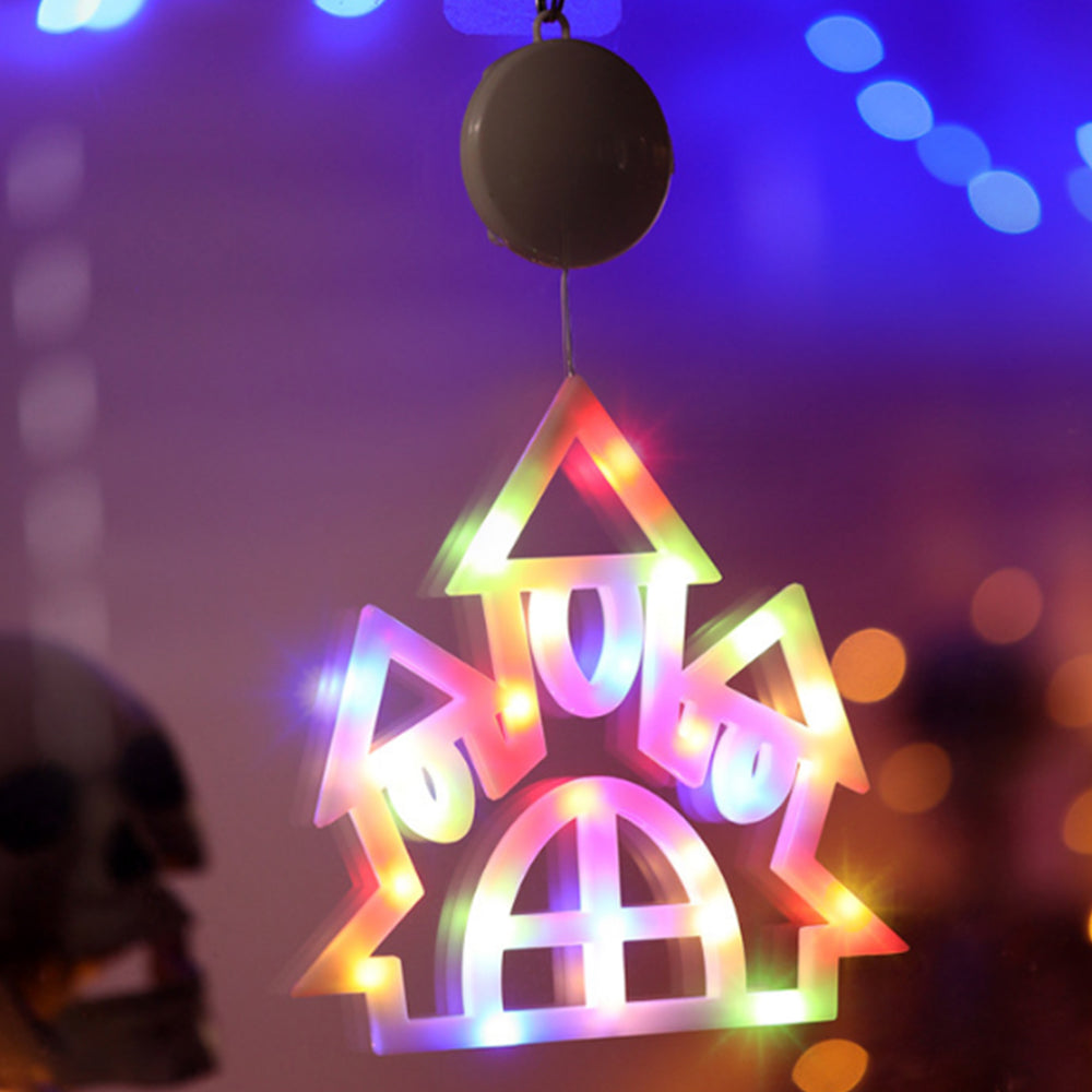 Halloween Window LED Light with Suction Cup Battery Operated-Castle
