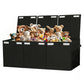 Foldable Toy Storage Organizer Box with Lid and Dividers