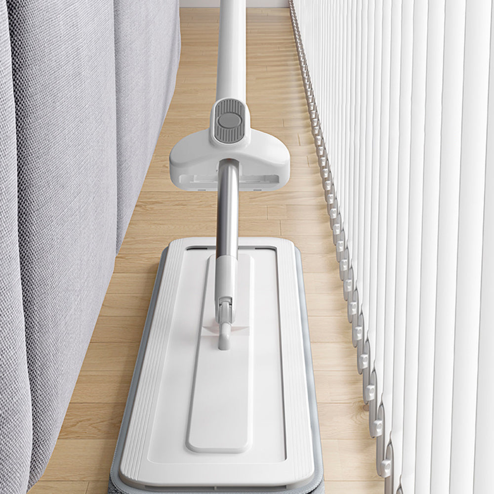 Self Wringing Microfiber Flat Floor Mop with Mite Removal Function and 5 Mop Pad