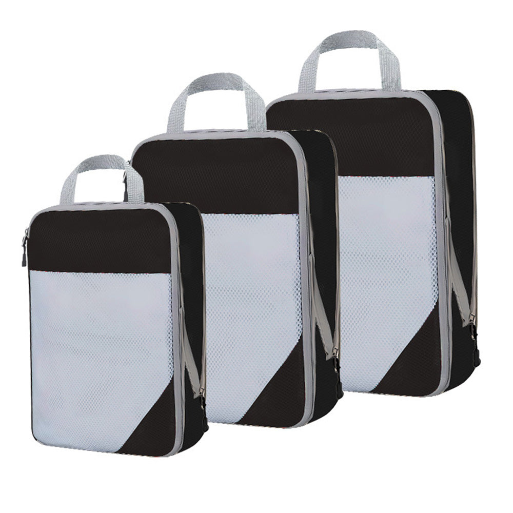 8 Set Compression Packing Cubes For Travel Essentials Expandable Luggage Storage Bags Set