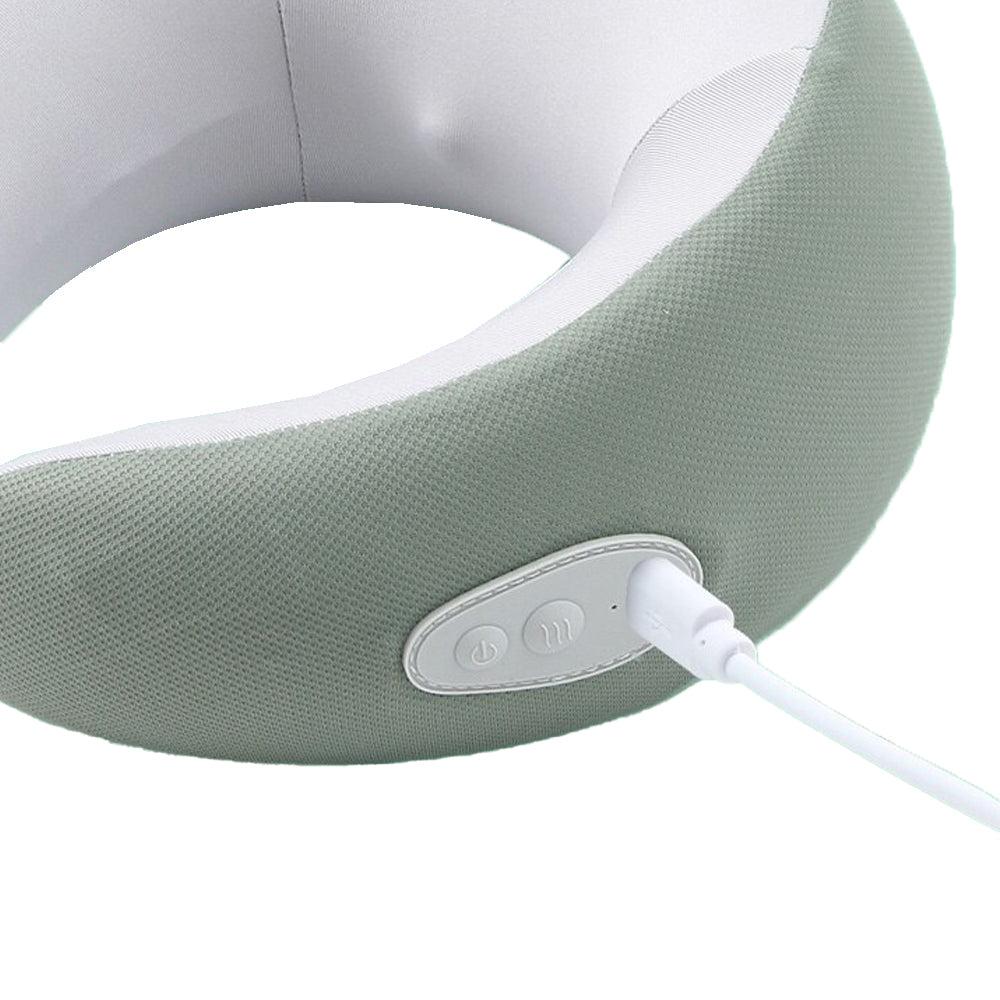 Travel U Shaped Neck Pillow Neck Massager Electric Cordless Neck Support Pillow