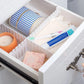 24Pcs Adjustable Drawer Divider DIY Storage Organiser for Cabinets