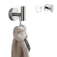 2Pcs Stainless Steel Wall Mounted Bathroom Towel Robe Hook
