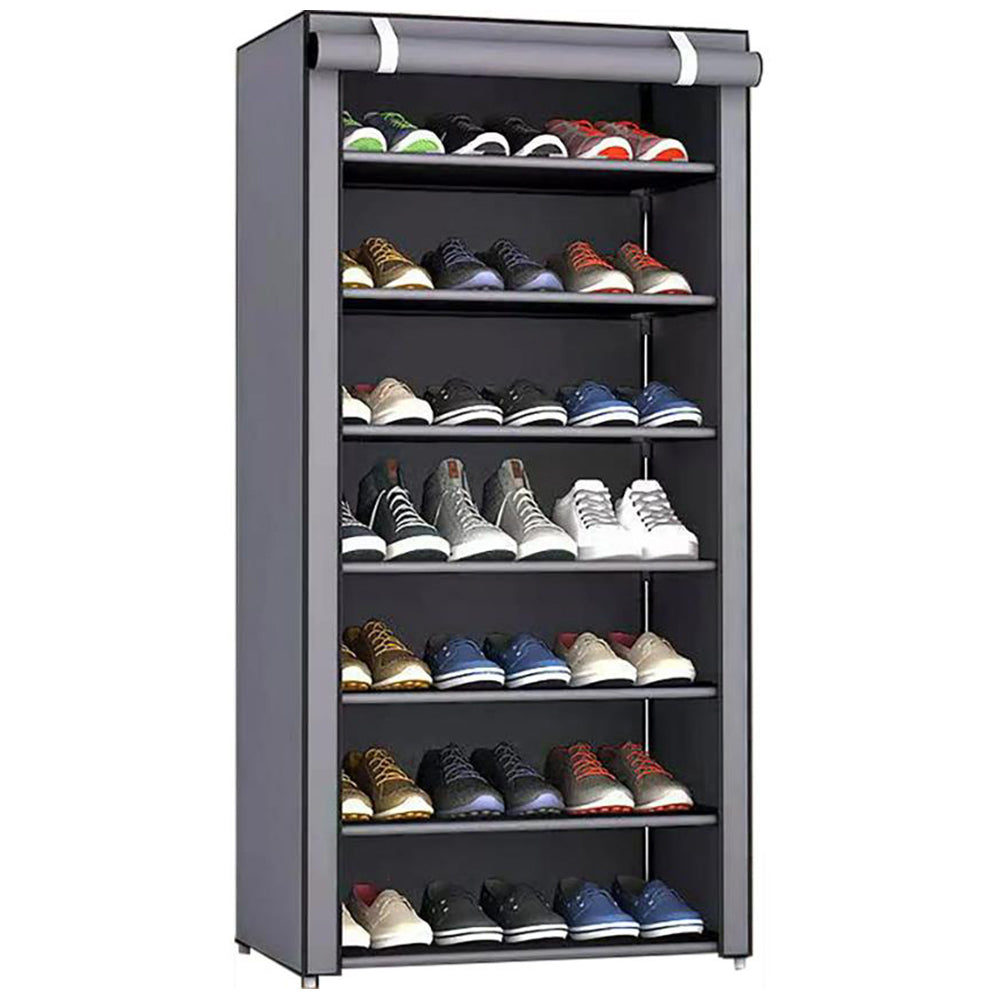 8-Layer Portable Shoe Storage Rack Cabinet