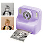 Kids Instant Print Camera with 32GB Memory Card and 5 Rolls Print Paper