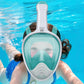 Full Face Snorkel Mask – 180 Degree Panoramic View Anti-Fog & Leak Proof-Green